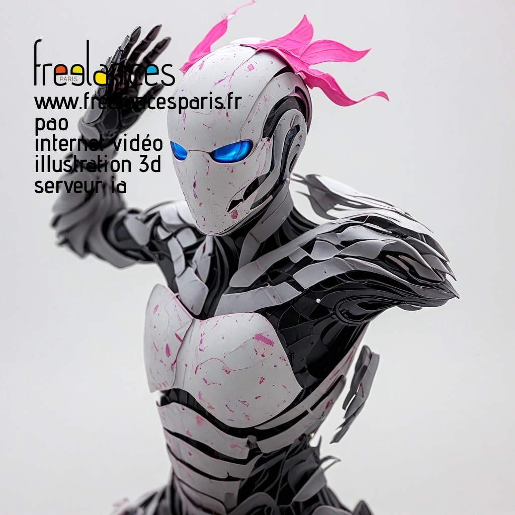 Pao mise en page internet vidéo illustration 3d serveur image IA générative AI freelance paris studio de création magazines BZVLENI0